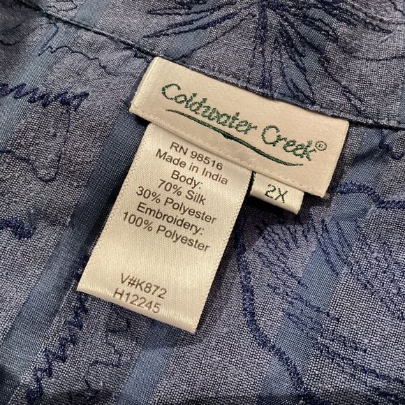NWOT Coldwater Creek Women’s Size 2X Silk & Polyester Blend Jacket - Picture 4 of 11
